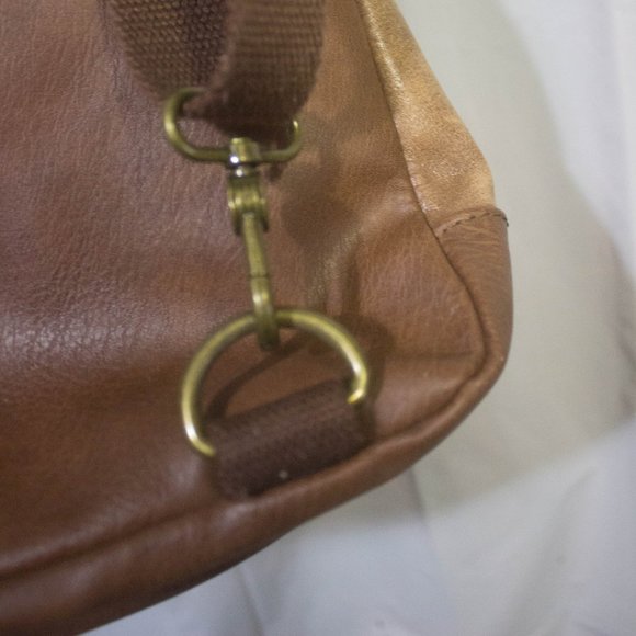 The Sak Leather Convertible Backpack Crossbody Shoulder Bag Preowned